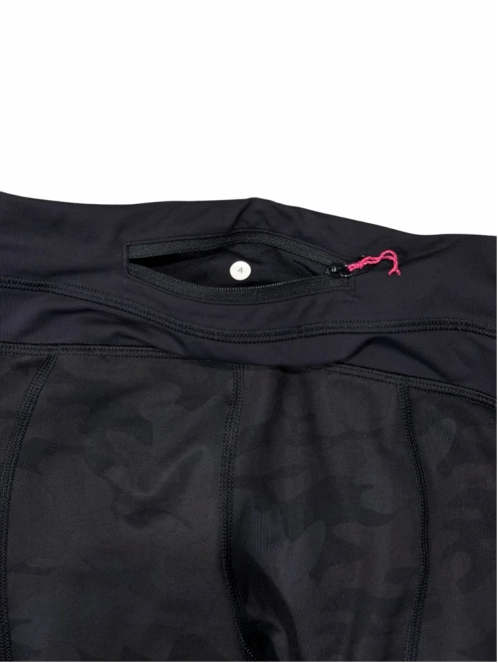 Lululemon Athletica Black Camouflage Cropped Leggings